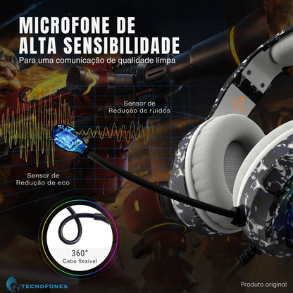 Headset Gamer Military Pro *EDIÇÃO LIMITADA*