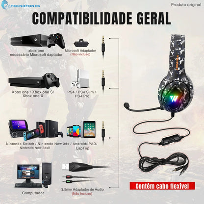 Headset Gamer Military Pro *EDIÇÃO LIMITADA*