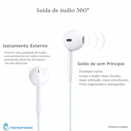 Fone de Ouvido Tapple P2 Alta Qualidade com Microfone